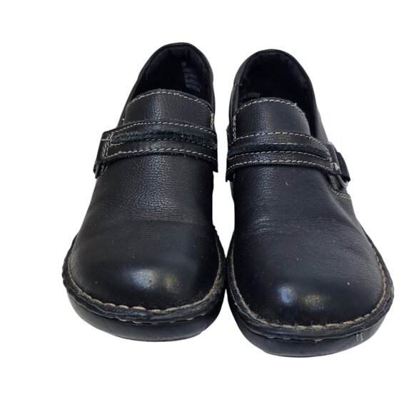 B.O.C Womens Burnett Clogs, Slip On, Black, Leather, Size 8 - Picture 10 of 12